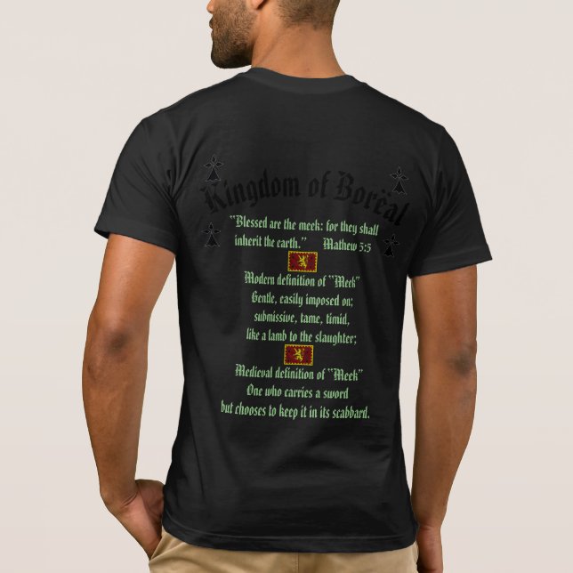 Boreal Forest Mediaeval Village T-Shirt (Back)