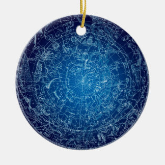 Boreal Hemysphere Sky constellations Ceramic Tree Decoration