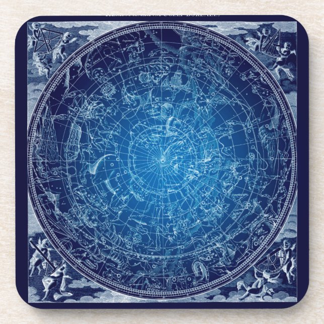 Boreal Hemysphere Sky constellations Coaster (Front)