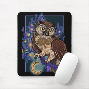 Boreal Night Tree Owl Mouse Mat