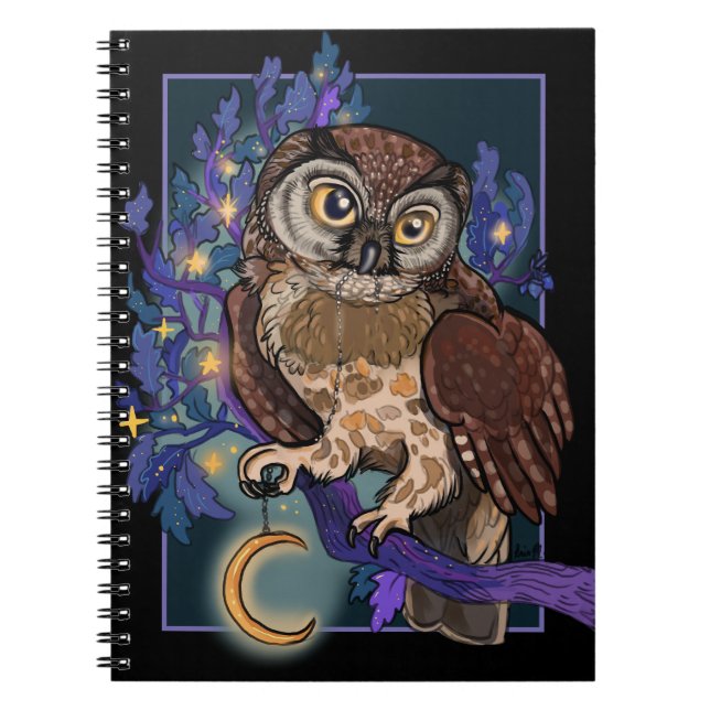 Boreal Night Tree Owl Notebook (Front)