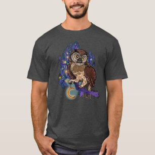 Boreal Night Tree Owl  T-Shirt