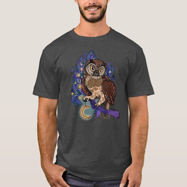 Boreal Night Tree Owl  T-Shirt (Front)
