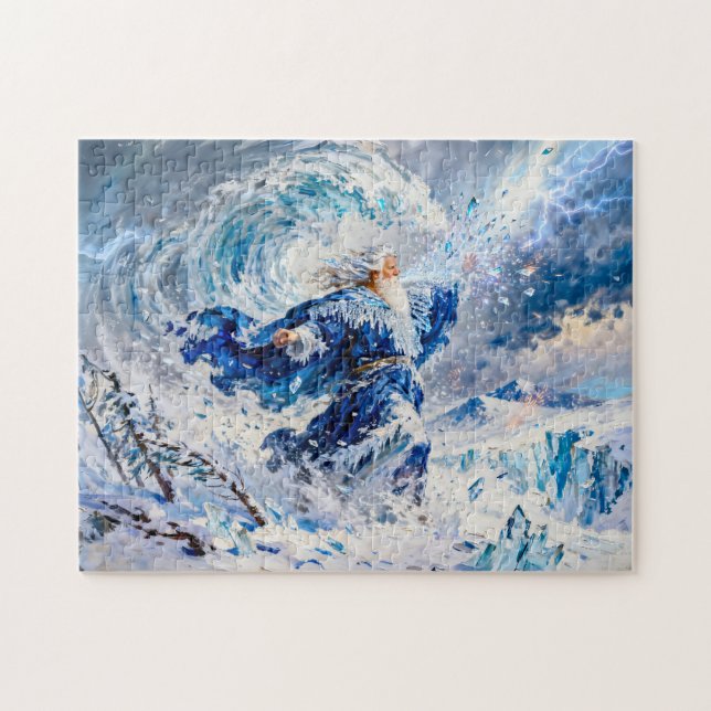 Boreas God of the North Wind from Greek Mythology Jigsaw Puzzle (Horizontal)