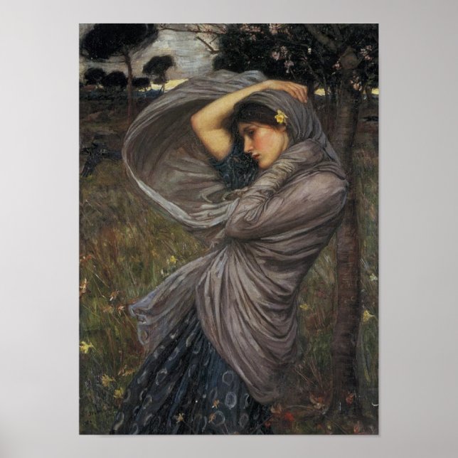 Boreas - John William Waterhouse Poster (Front)