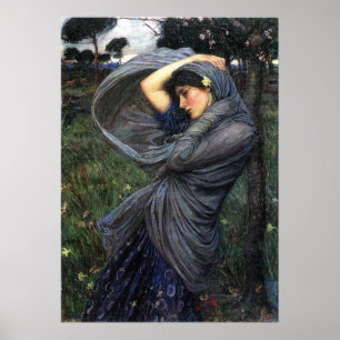 Boreas Pre-Raphaelite Poster By John W. Waterhouse