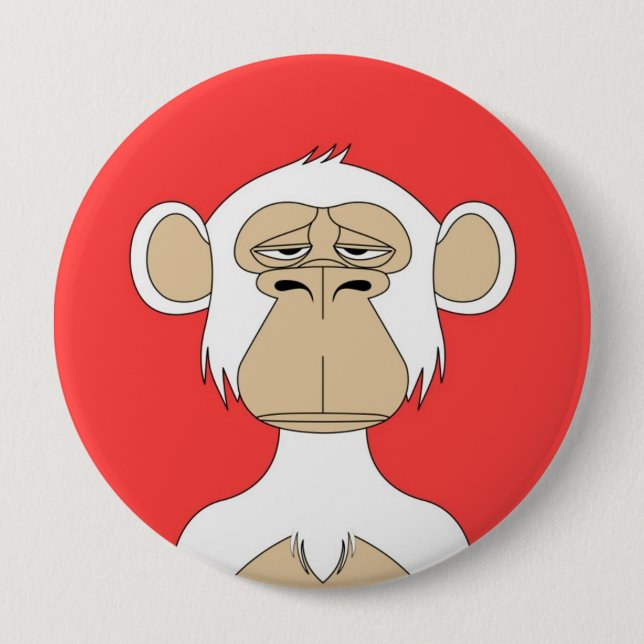 Bored Ape BAYC Art 10 Cm Round Badge (Front)