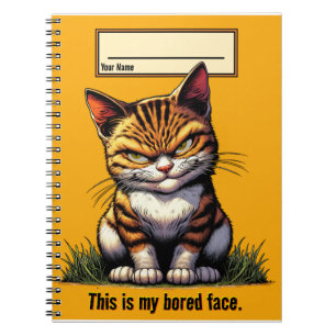 Bored Cat Notebook