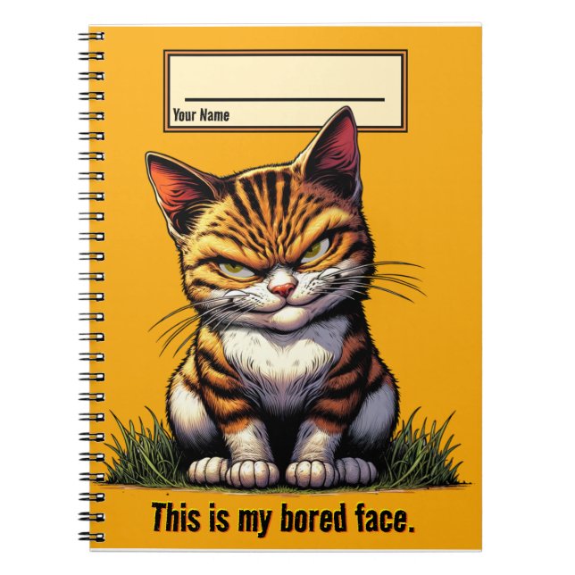 Bored Cat Notebook (Front)