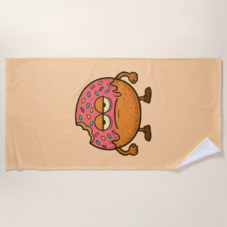 Bored Doughnut Beach Towel