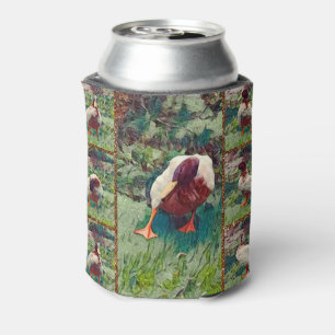 Bored Duck Photo Collage, Can Cooler