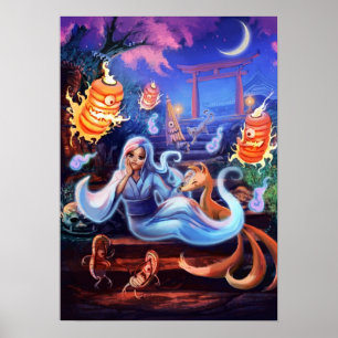 Bored Little Ghost Poster