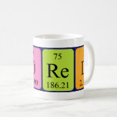 Bored periodic table word mug (Front Right)
