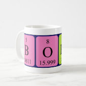 Bored periodic table word mug (Front Left)
