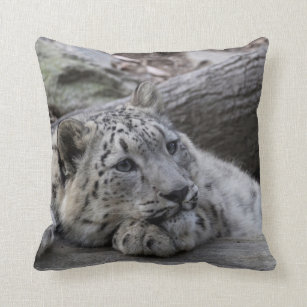 Cute Snow Leopard Cub Baby & Kids Snow Leopard Cub Throw Pillow Cases