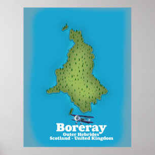 Boreray Outer Hebrides Scotland UK Poster