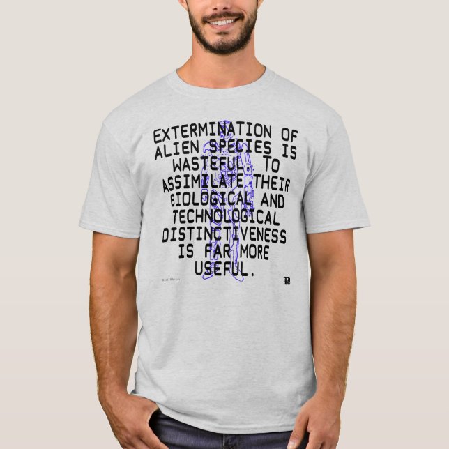 Borg Assimilation light men's tee (Front)