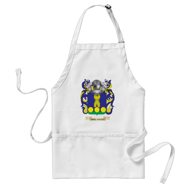 Borg-(Malta) Coat of Arms (Family Crest) Standard Apron (Front)