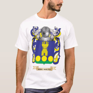 Borg-(Malta) Coat of Arms (Family Crest) T-Shirt