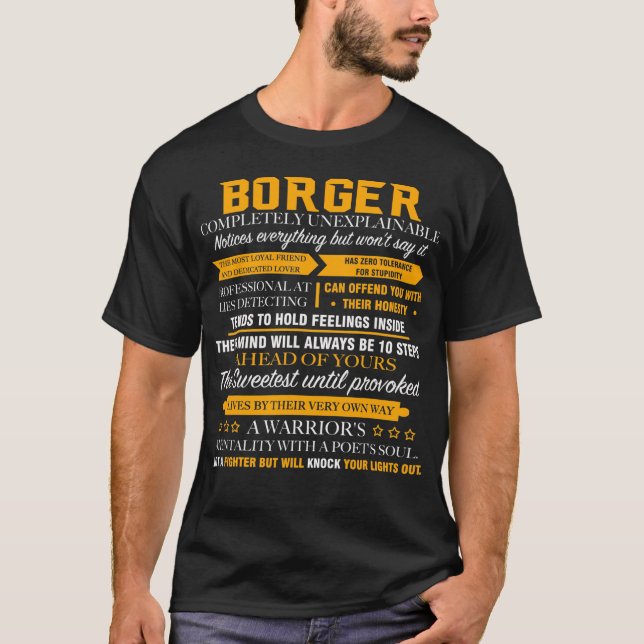 BORGER completely unexplainable T-Shirt (Front)