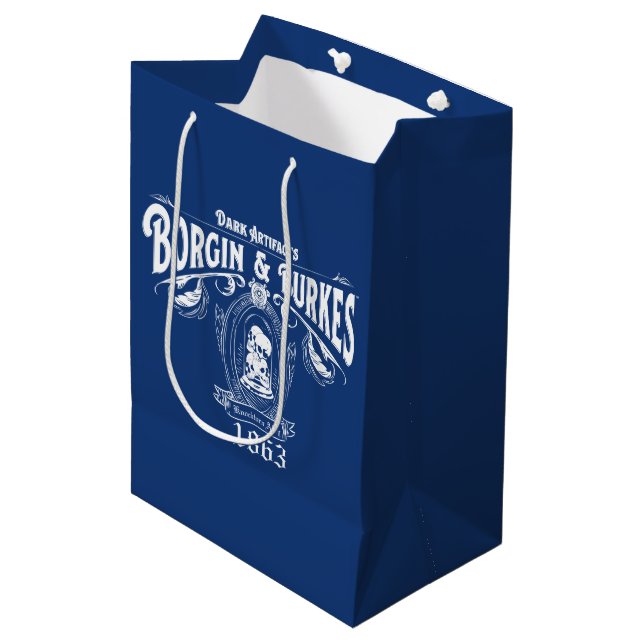 BORGIN & BURKES™ Dark Artefacts Store Graphic Medium Gift Bag (Front Angled)