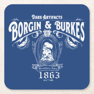 BORGIN & BURKES™ Dark Artefacts Store Graphic Square Paper Coaster