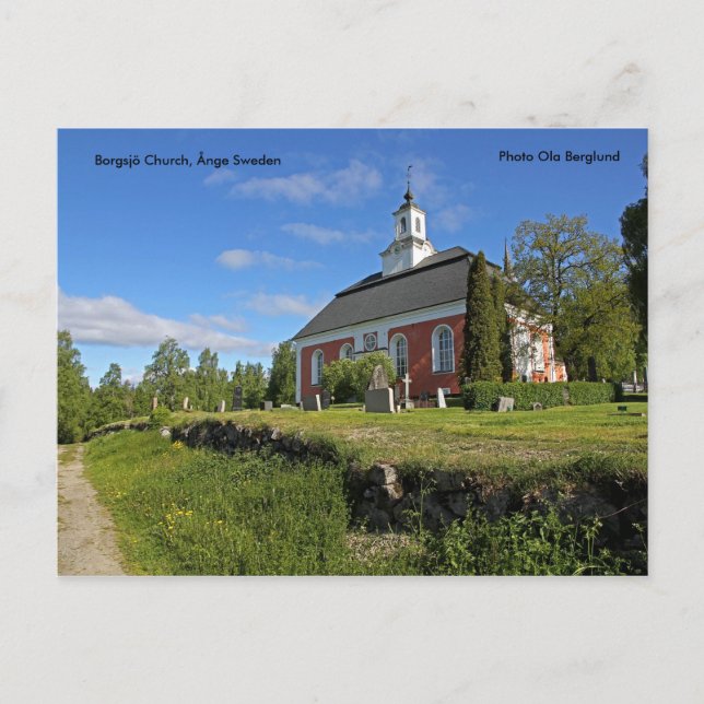 Borgsjö Church, Ånge Sweden, Pho... Postcard (Front)