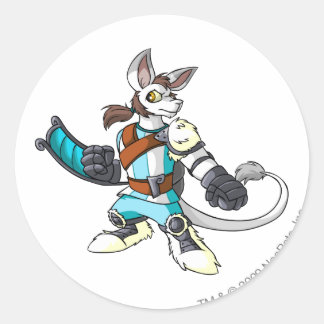 Bori Terror Mountain Player Classic Round Sticker