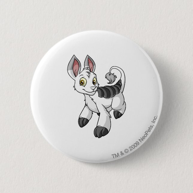 Bori White 6 Cm Round Badge (Front)