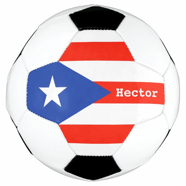 Boricua Bandera Puerto Rican Flag 4Hector Football (Front)