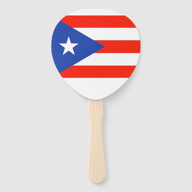 Boricua Bandera Puerto Rican Flag 4José Hand Fan (Back)