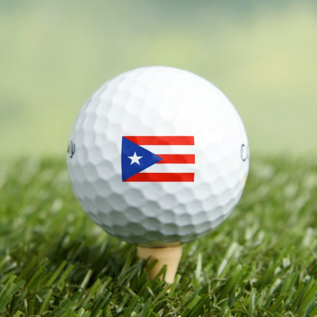 Boricua Banderas Puerto Rican Flag 4Julio Golf Balls (Insitu Tee)