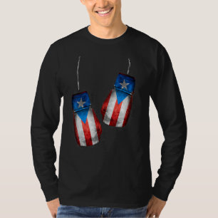 Boricua Boxers Boxing Fans  Gloves Puerto Rico Fla T-Shirt