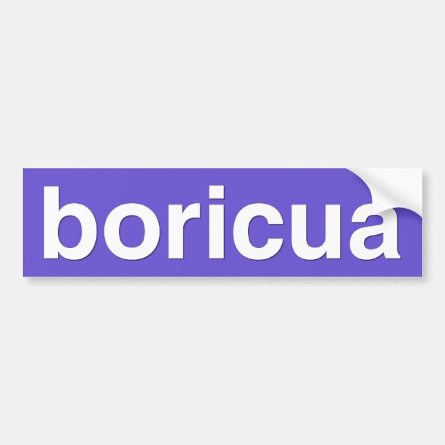 boricua bumper sticker (Front)