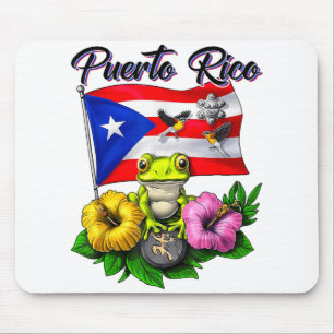 Boricua Coqui Frog Taino Puerto Rico Puerto Rican Mouse Mat