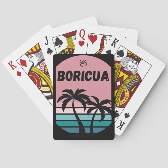 Boricua.Coqui Playing Cards (Back)