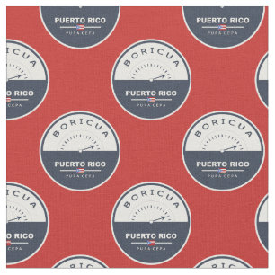 Boricua de Pura Cepa Puerto Rico Fabric