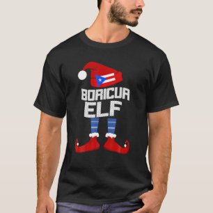Boricua Elf Group Matching Family Christmas Gift F T-Shirt