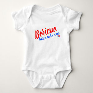 Boricua Hasta en la Cuna Puerto Rico Baby Bodysuit
