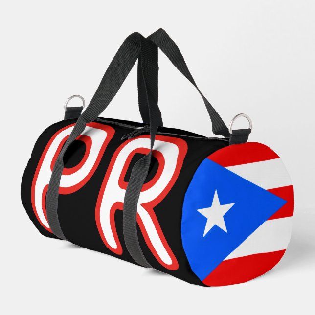 Boricua Pride Poster Duffle Bag (Left Corner)