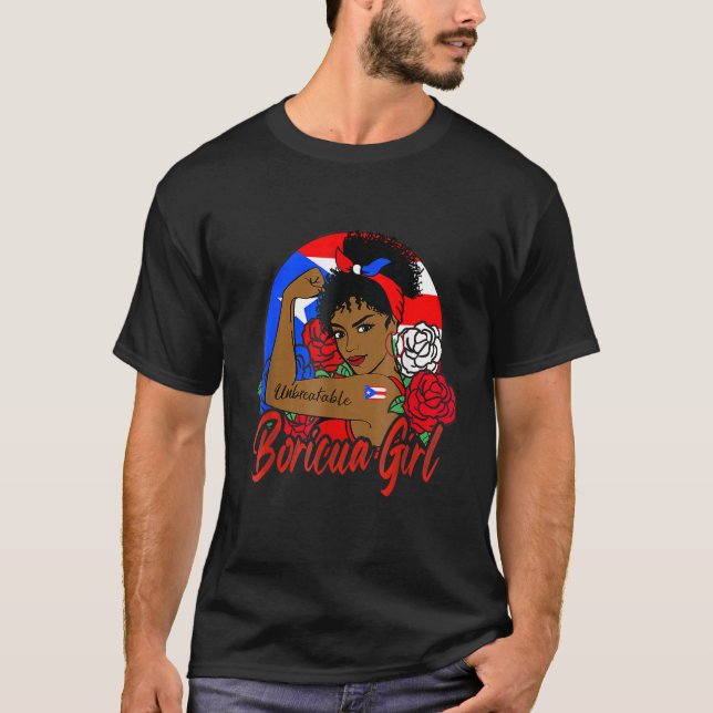 Boricua Puerto Rican Girl Puerto Rico Mujer Puerto T-Shirt (Front)