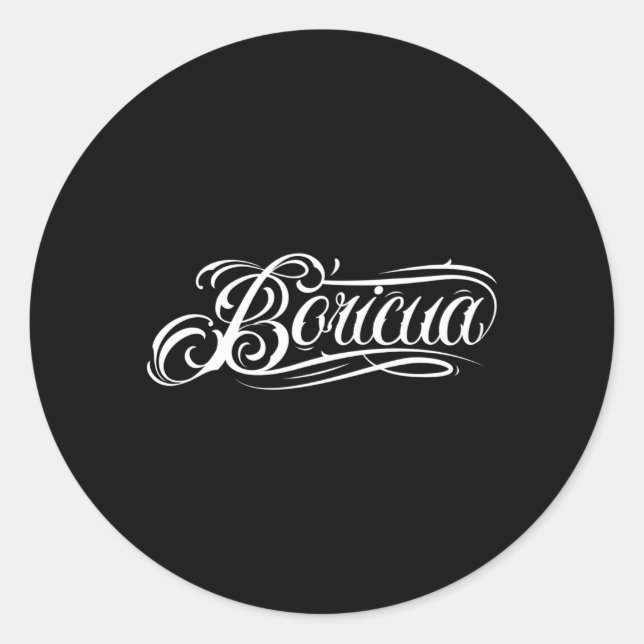 Boricua Puerto Rico Classic Round Sticker (Front)