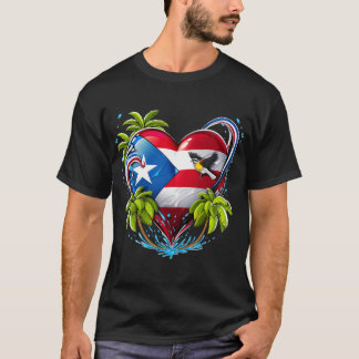 Boricua Puerto Rico Heart T-Shirt