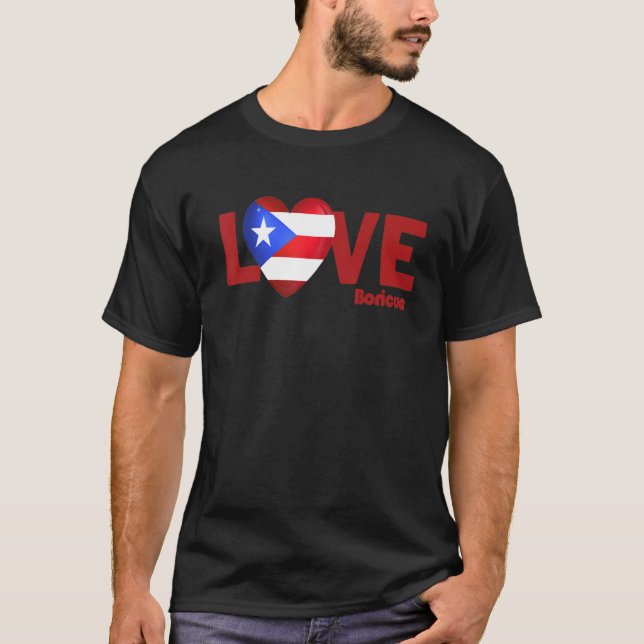 Boricua Roots Puerto Rico Pride PR Souvenir Puerto T-Shirt (Front)