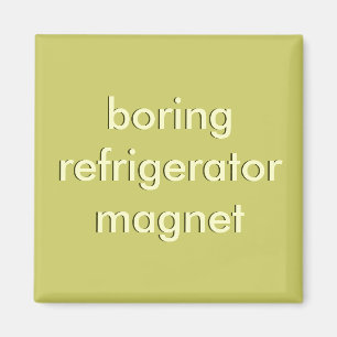 boring refrigerator magnet