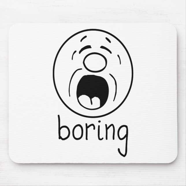 Boring whit mouse mat (Front)