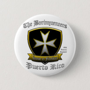 Borinqueneers 6 Cm Round Badge
