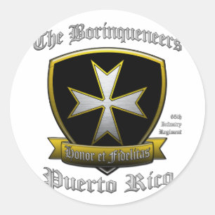 Borinqueneers Classic Round Sticker