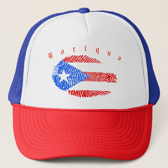 Boriqua Puerto Rico Trucker Hat (Front)