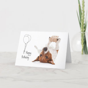Boris - Jack Russell Terrier - Happy Birthday Holiday Card